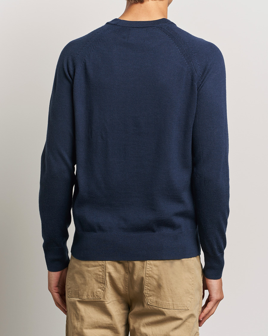 Herr | Tröjor | Dockers | Washable Merino Crewneck Navy Blazer