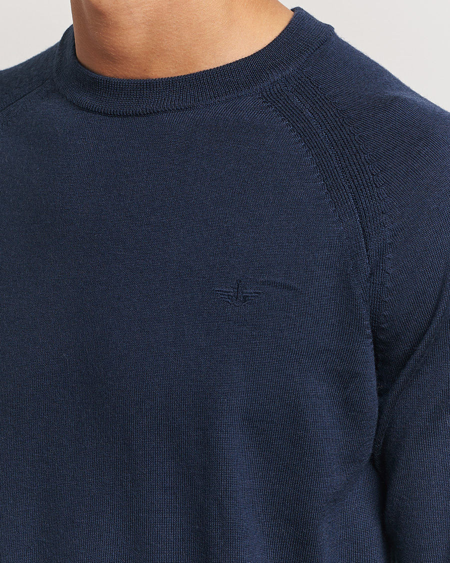 Herr | Tröjor | Dockers | Washable Merino Crewneck Navy Blazer