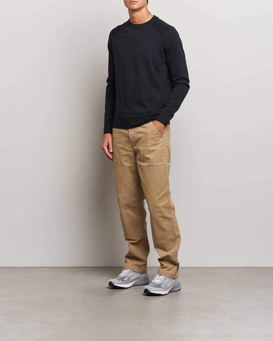 Herr | Tröjor | Dockers | Washable Merino Crewneck Black