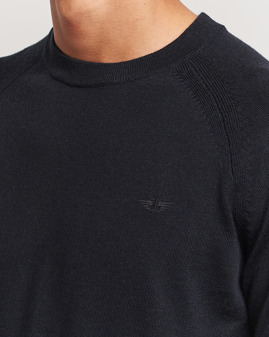 Herr | Tröjor | Dockers | Washable Merino Crewneck Black