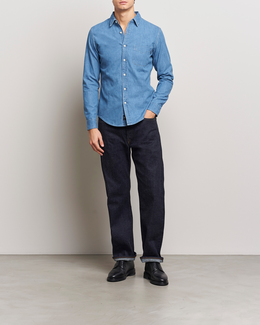 Herr | Skjortor | Dockers | Original Slim Denim Shirt Draft