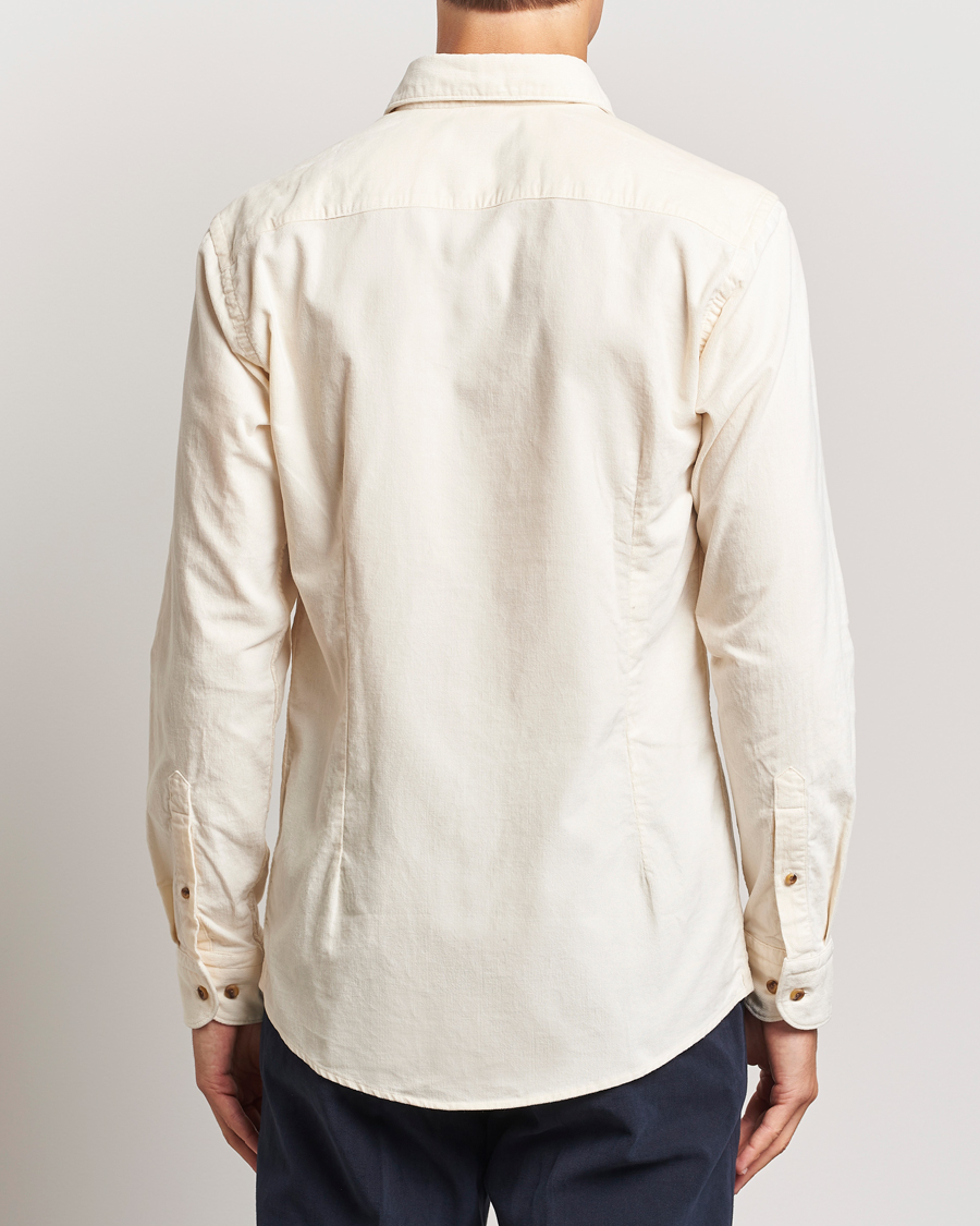 Herr | Skjortor | Eton | Slim Fit Fine Wale Corduroy Shirt Off White