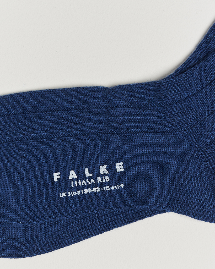 Herr | Underkläder | Falke | Lhasa Cashmere Socks Royal Blue