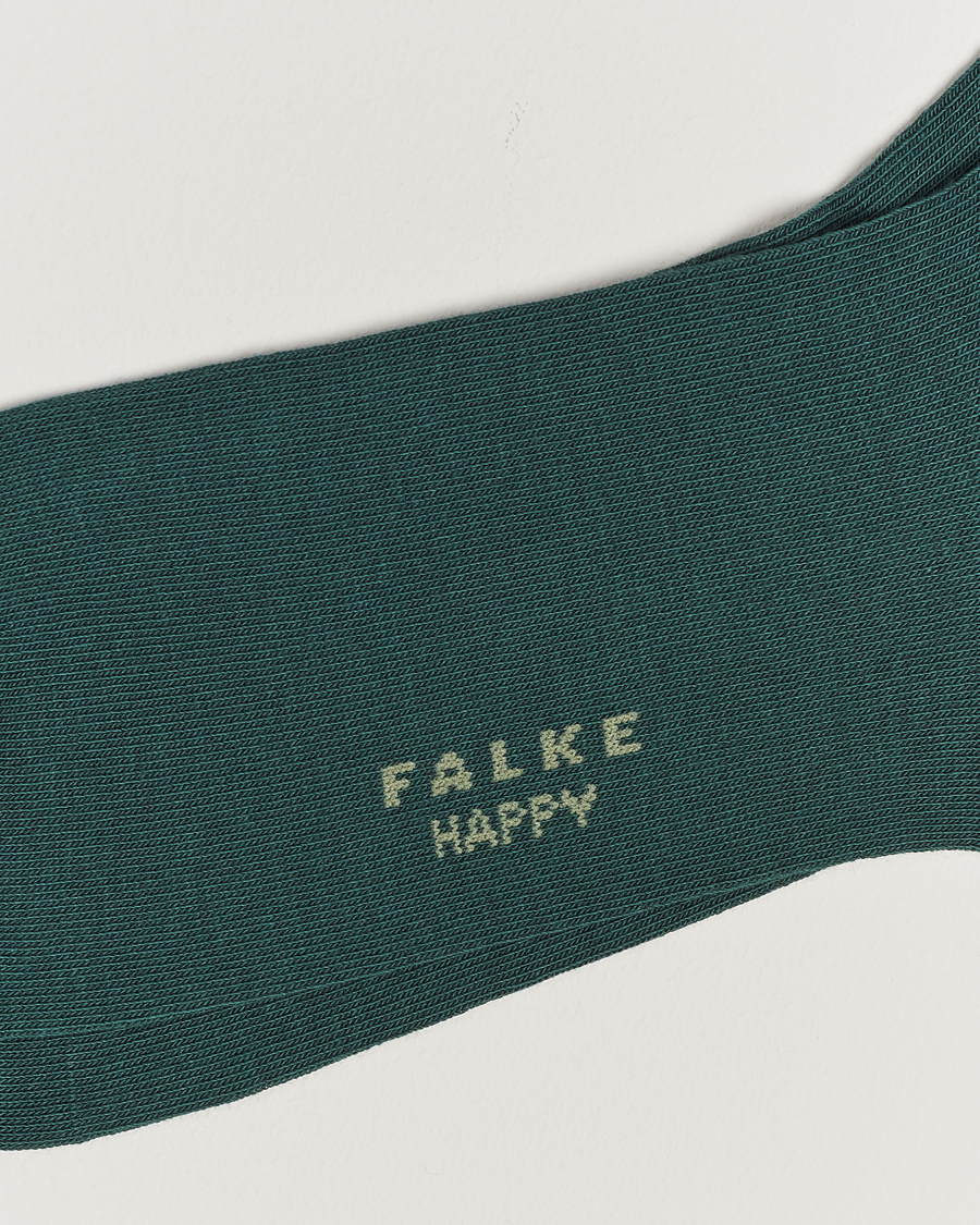 Herr | Underkläder | Falke | Happy 2-Pack Cotton Socks Hunter Green