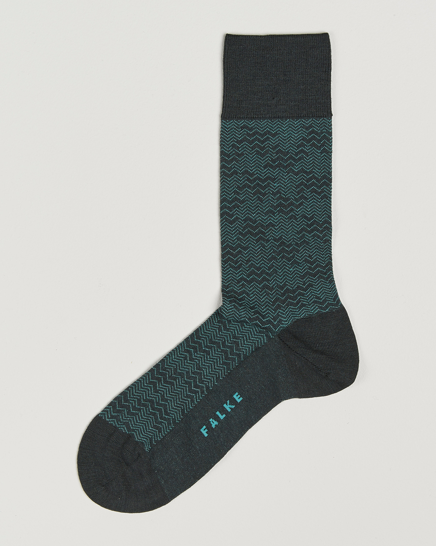 Herr | Underkläder | Falke | Mighty Nest Wool/Cotton Socks Forest Green