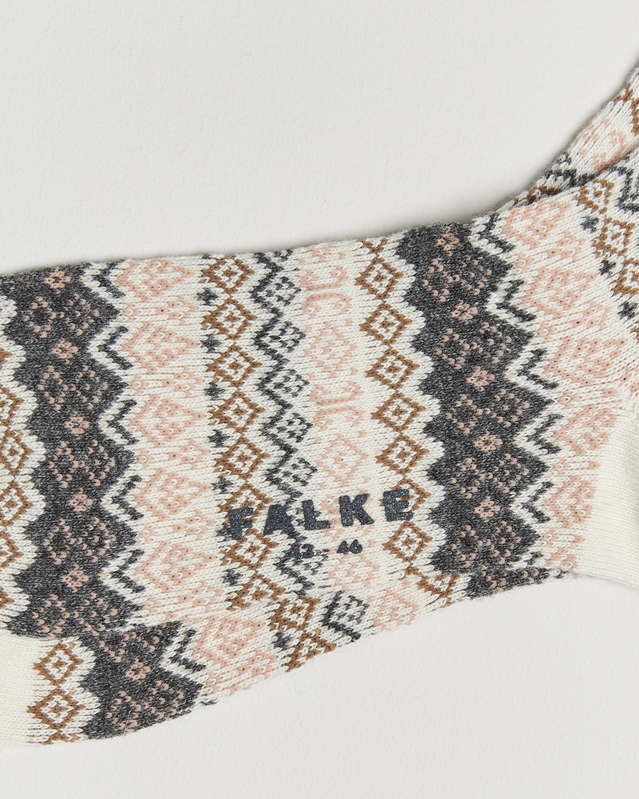 Herr | Underkläder | Falke | Aspen Fairisle Socks Off White