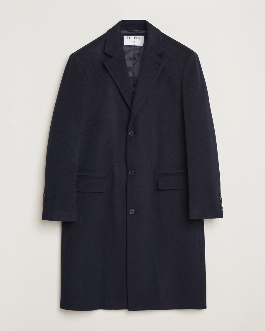 Herr | Jackor | Filippa K | Relaxed Wool Coat Navy