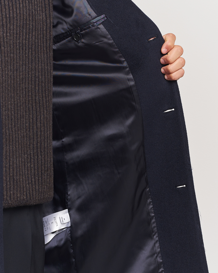 Herr | Jackor | Filippa K | Relaxed Wool Coat Navy