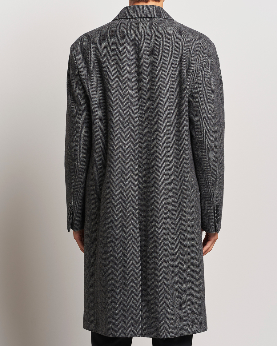 Herr | Jackor | Filippa K | Relaxed Wool Coat Grey Herringbone
