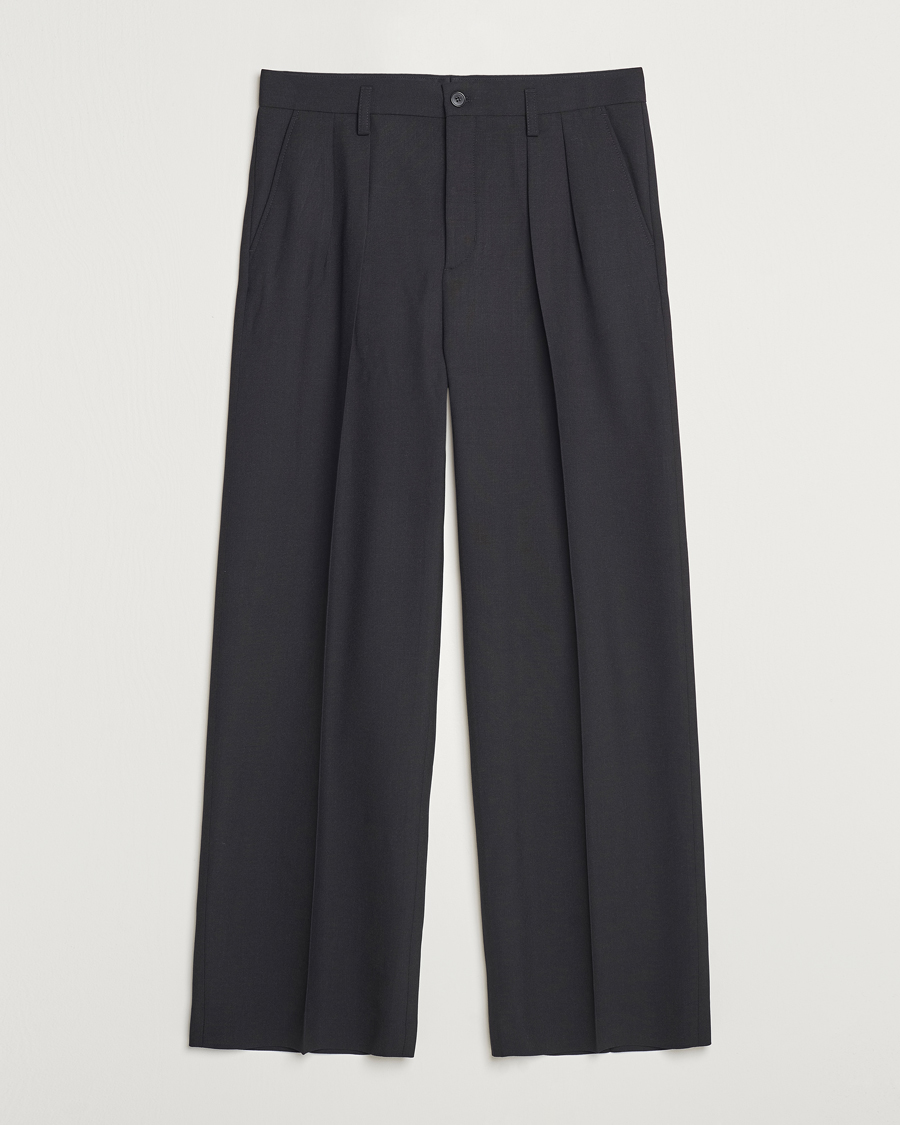 Herr | Byxor | Filippa K | Milo Wide Wool Trousers Black