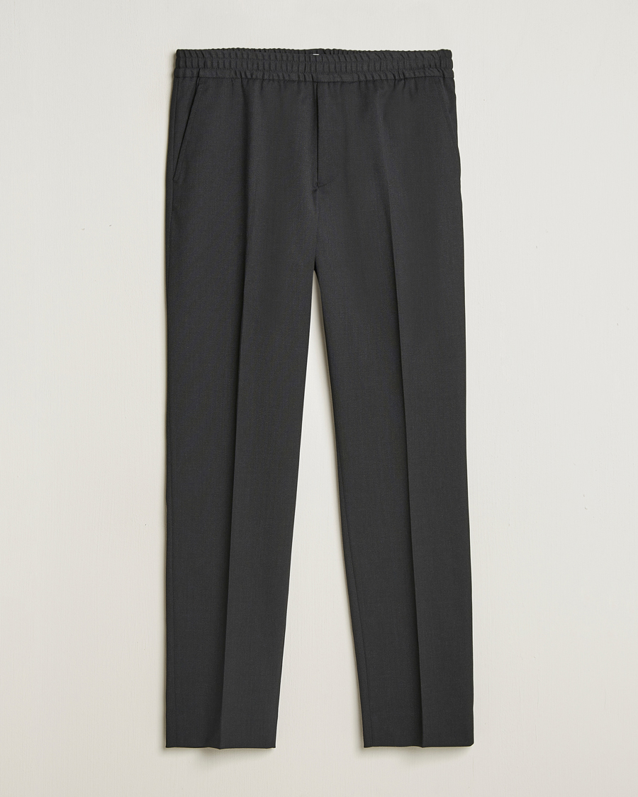 Herr | Byxor | Filippa K | Relaxed Terry Wool Trousers Anthracite