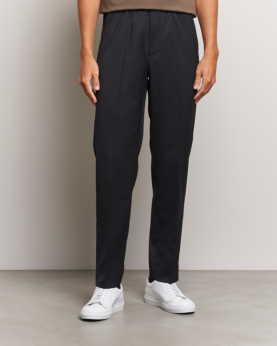 Herr | Byxor | Filippa K | Relaxed Terry Wool Trousers Anthracite