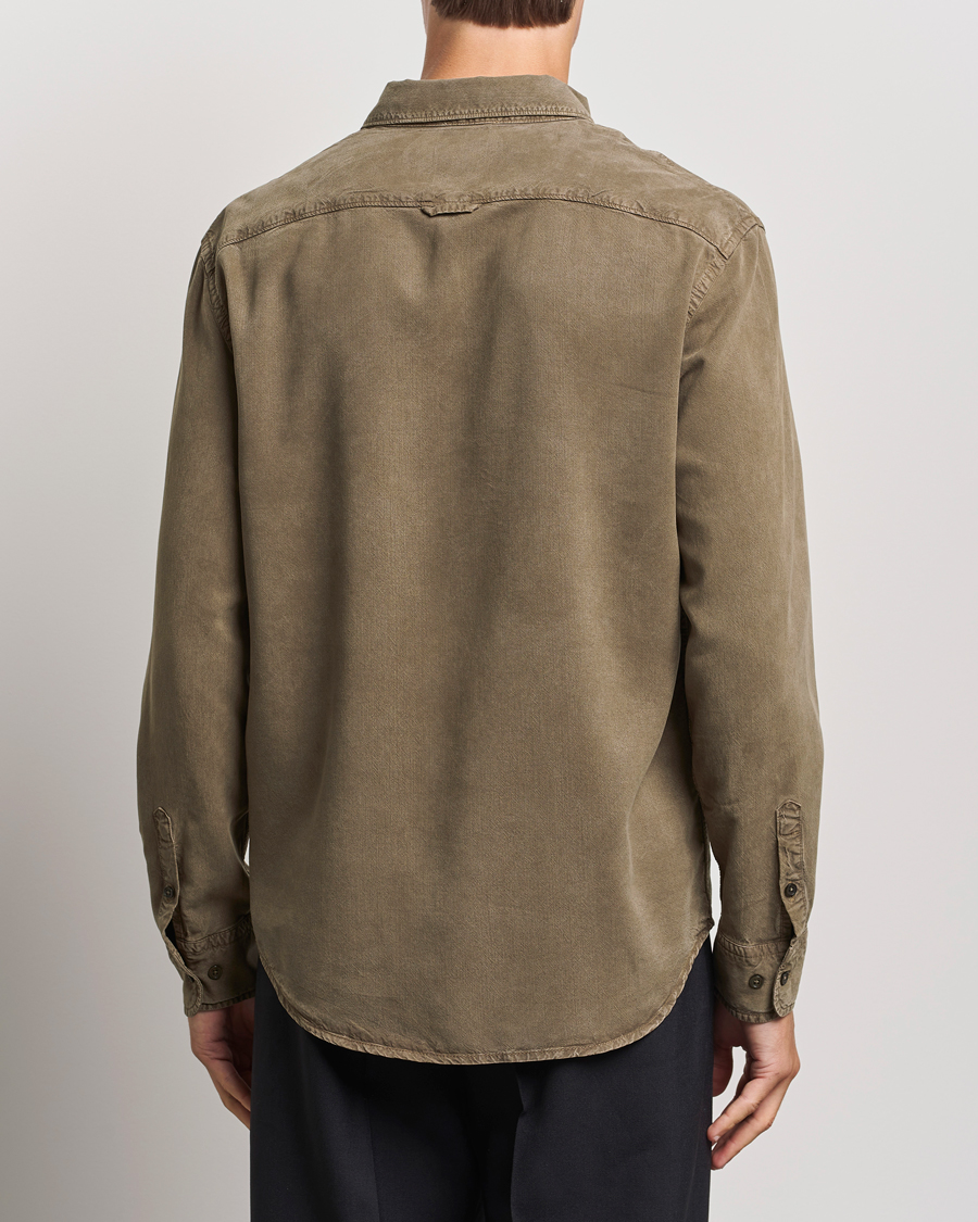 Herr | Skjortor | Filippa K | Zachary Lyocell Shirt Dark Sage