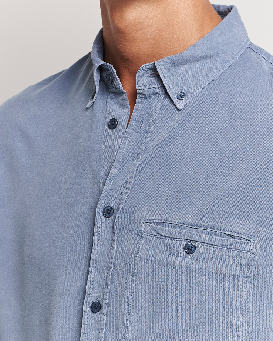 Herr | Skjortor | Filippa K | Zachary Lyocell Shirt Grey Blue