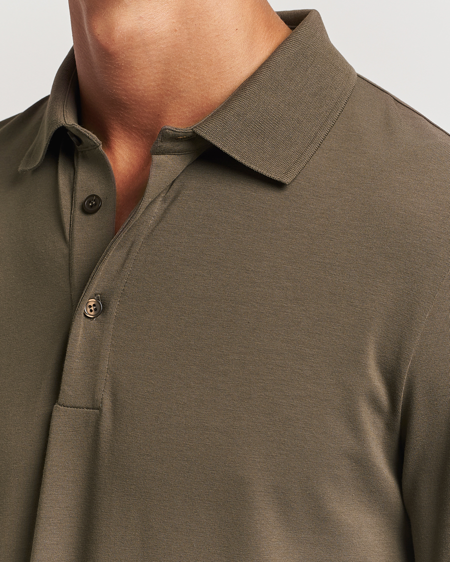 Herr | Tröjor | Filippa K | Luke Lycra Poloshirt Dark Sage