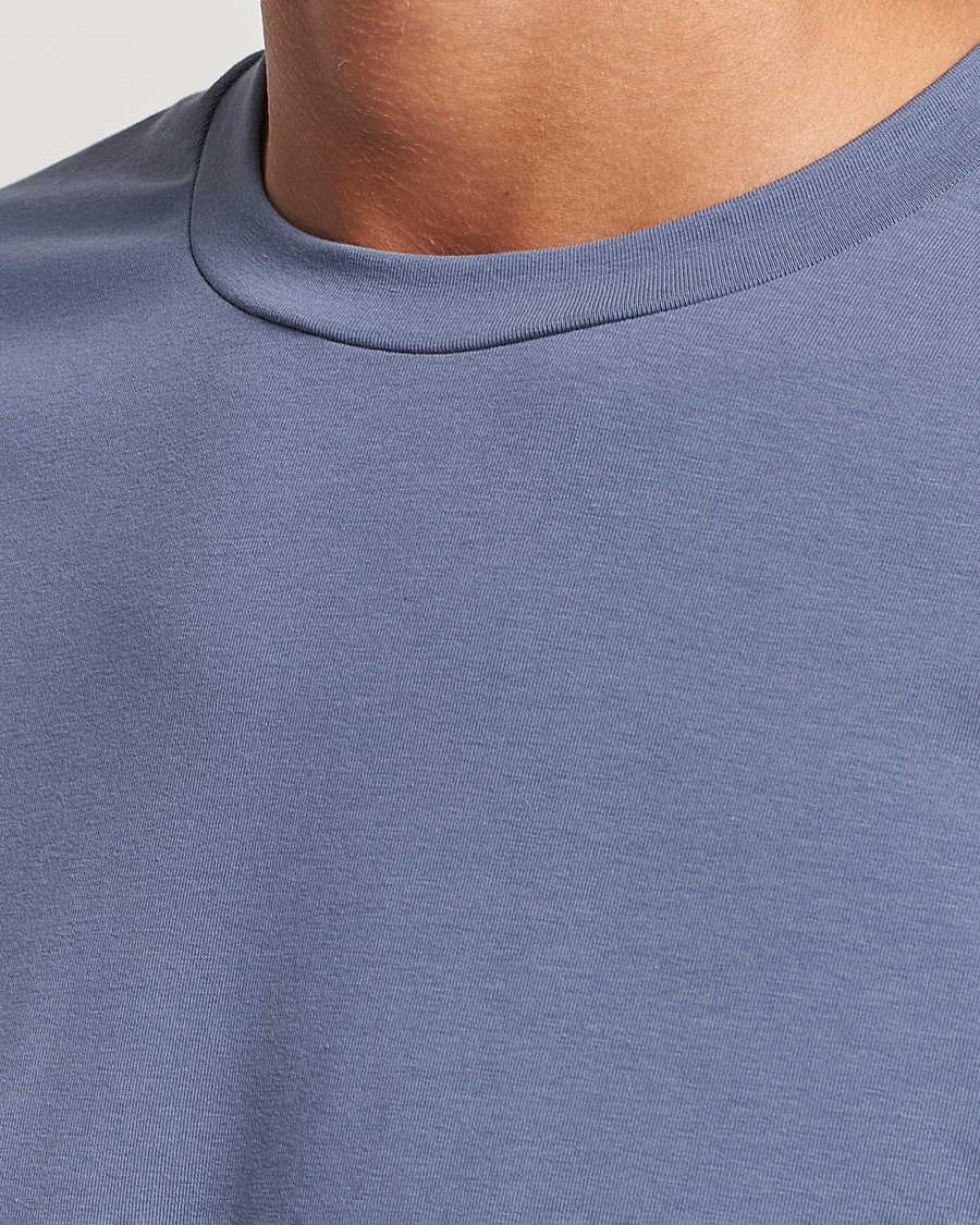 Herr | T-Shirts | Filippa K | Soft Lycra T-Shirt Grey Blue
