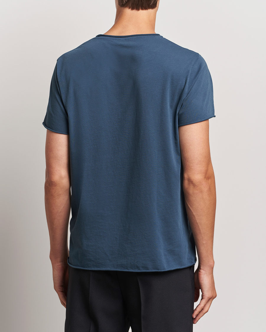 Herr | T-Shirts | Filippa K | Roll Neck Crew Neck T-Shirt Dawn Blue