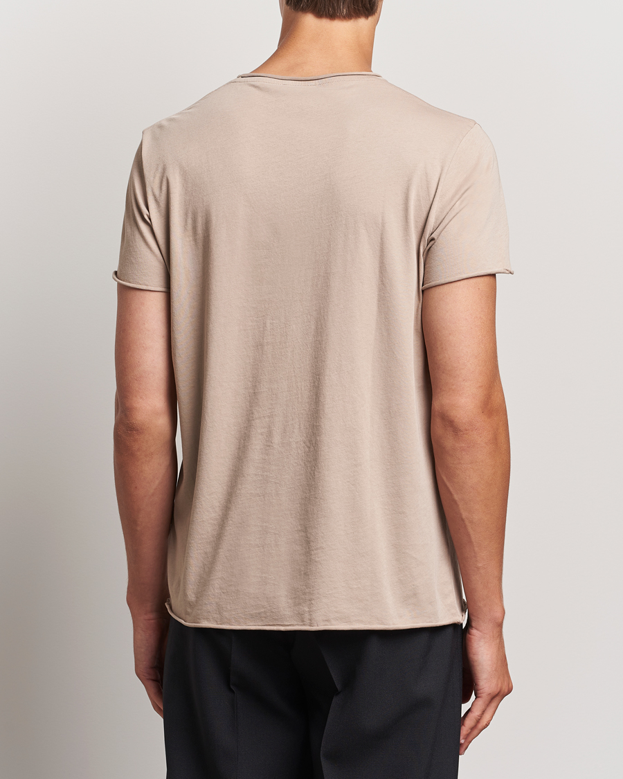 Herr | T-Shirts | Filippa K | Roll Neck Crew Neck T-Shirt Faded Khaki