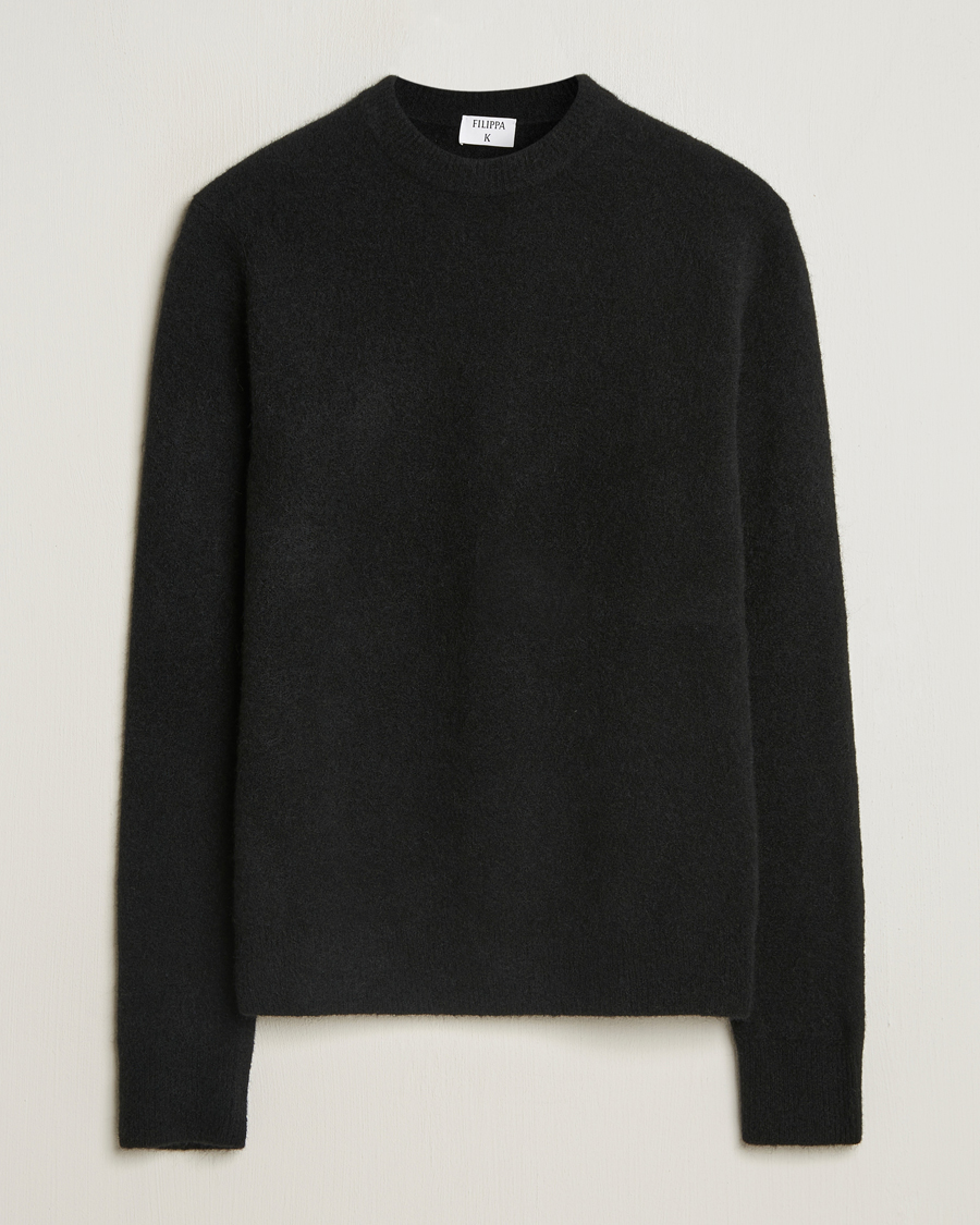 Herr | Tröjor | Filippa K | Yak Knitted Sweater Black