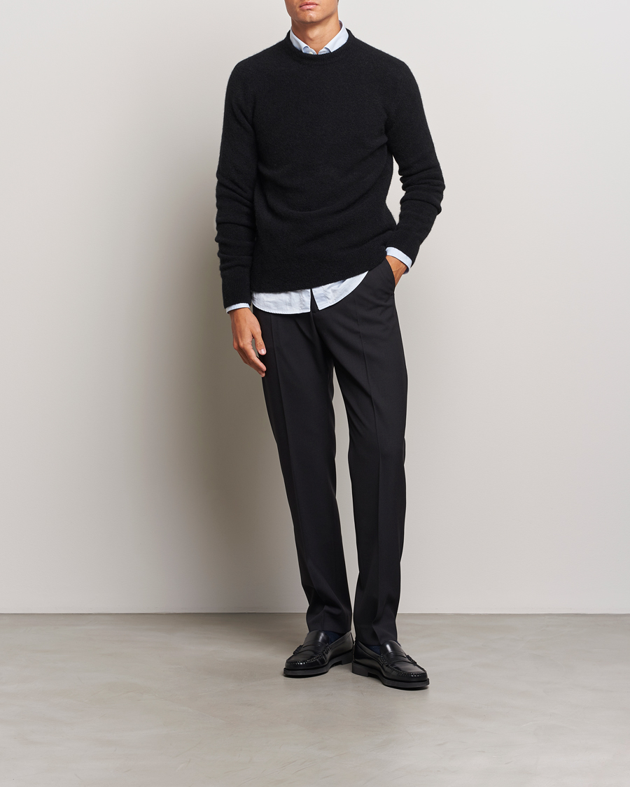 Herr | Tröjor | Filippa K | Yak Knitted Sweater Black