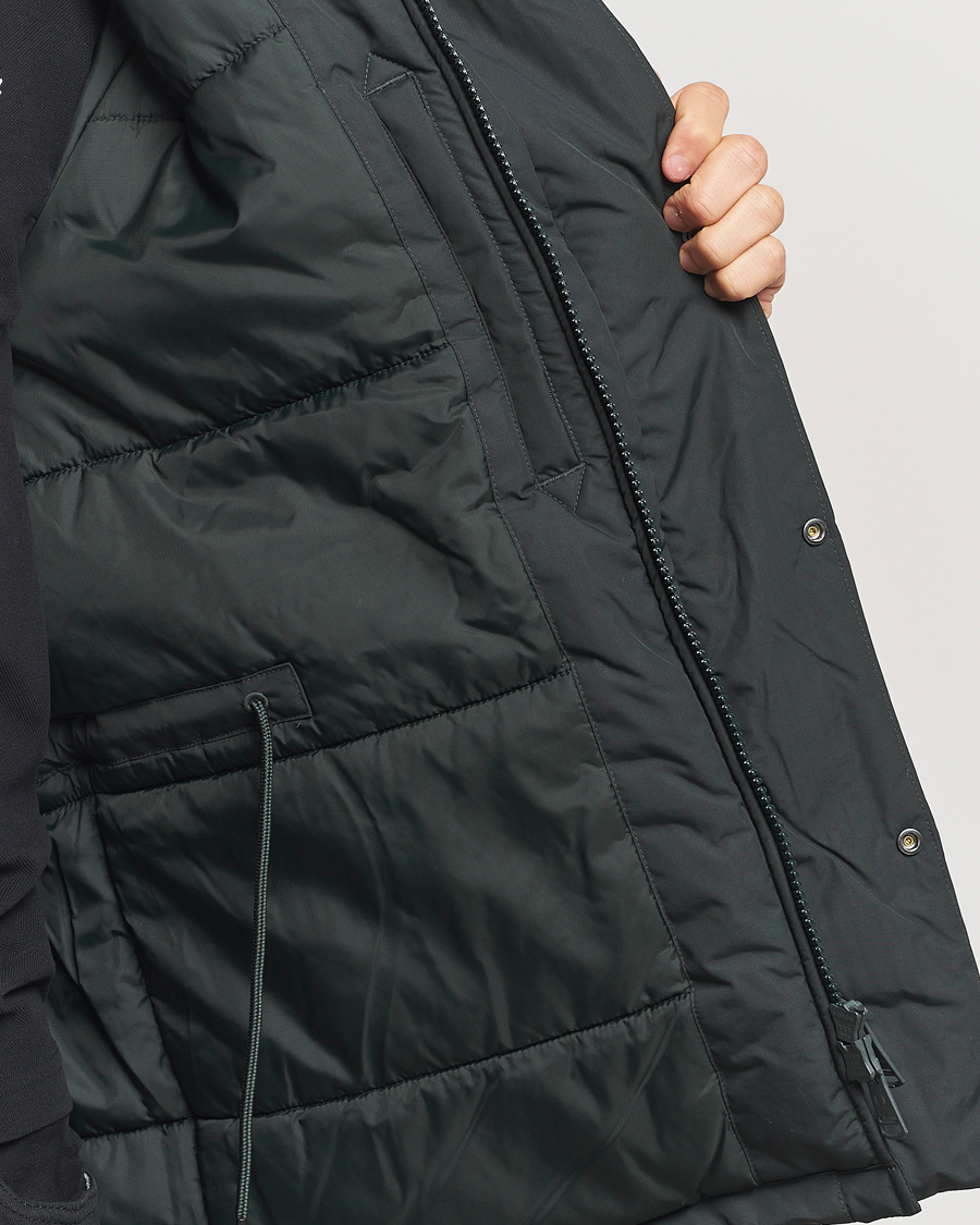 Herr | Jackor | Fred Perry | Padded Zip Through Parka Night Green
