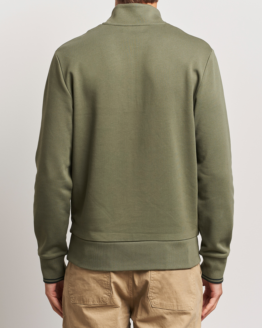 Herr | Tröjor | Fred Perry | Half Zip Sweatshirt Laurel Green