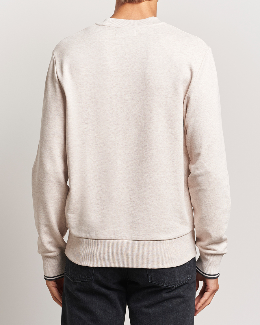 Herr | Tröjor | Fred Perry | Crew Neck Sweatshirt Oatmeal Melange