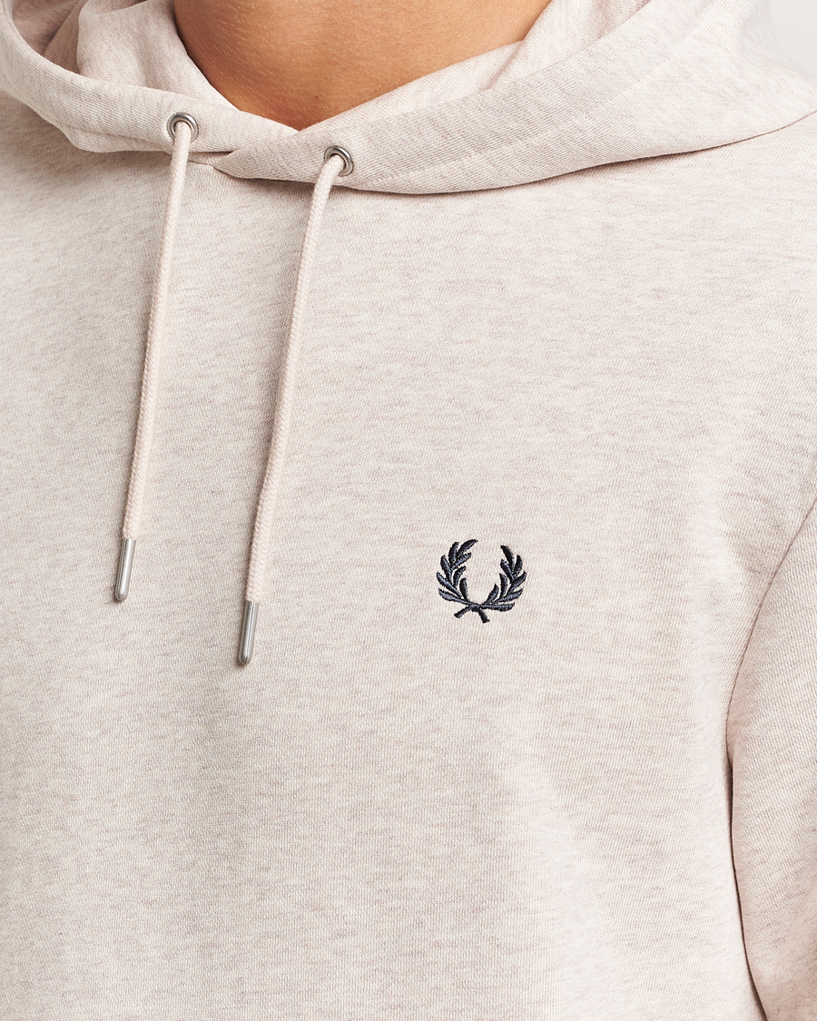 Herr | Tröjor | Fred Perry | Tipped Hoodie Oatmeal Melange