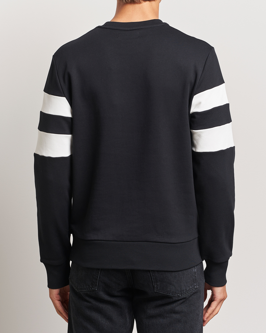 Herr | Tröjor | Fred Perry | Tipped Sleeve Crew Neck Sweatshirt Black