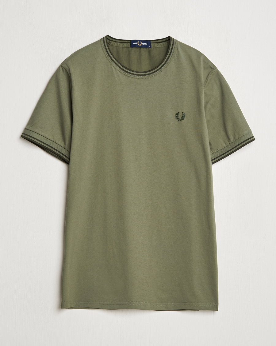 Herr | T-Shirts | Fred Perry | Twin Tipped T-Shirt Laurel Green