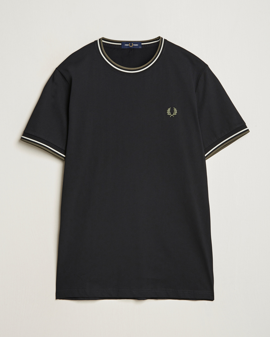 Herr | T-Shirts | Fred Perry | Twin Tipped T-Shirt Black