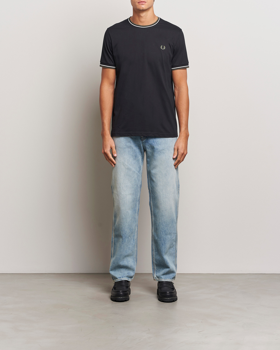 Herr | T-Shirts | Fred Perry | Twin Tipped T-Shirt Black