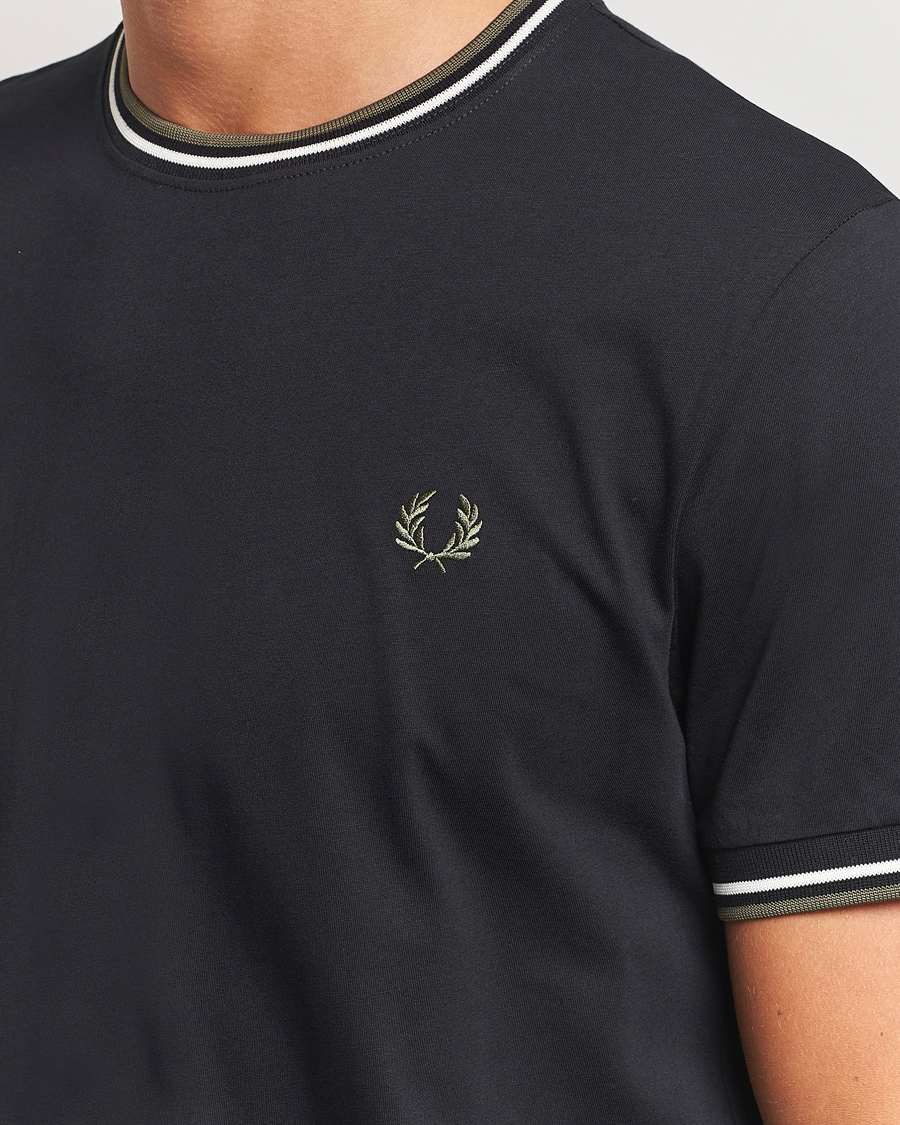 Herr | T-Shirts | Fred Perry | Twin Tipped T-Shirt Black