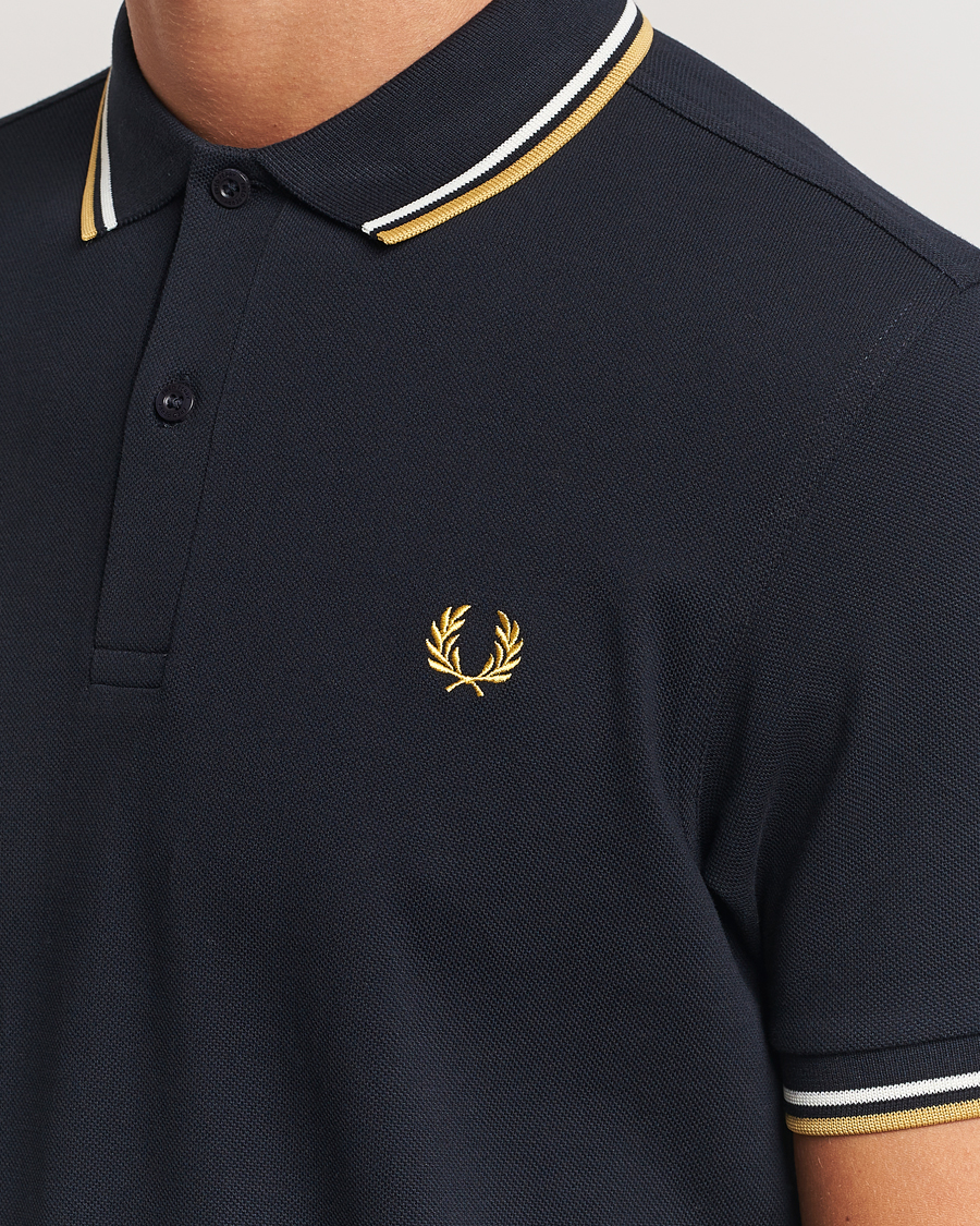 Herr | Pikéer | Fred Perry | Twin Tipped Shirt Navy