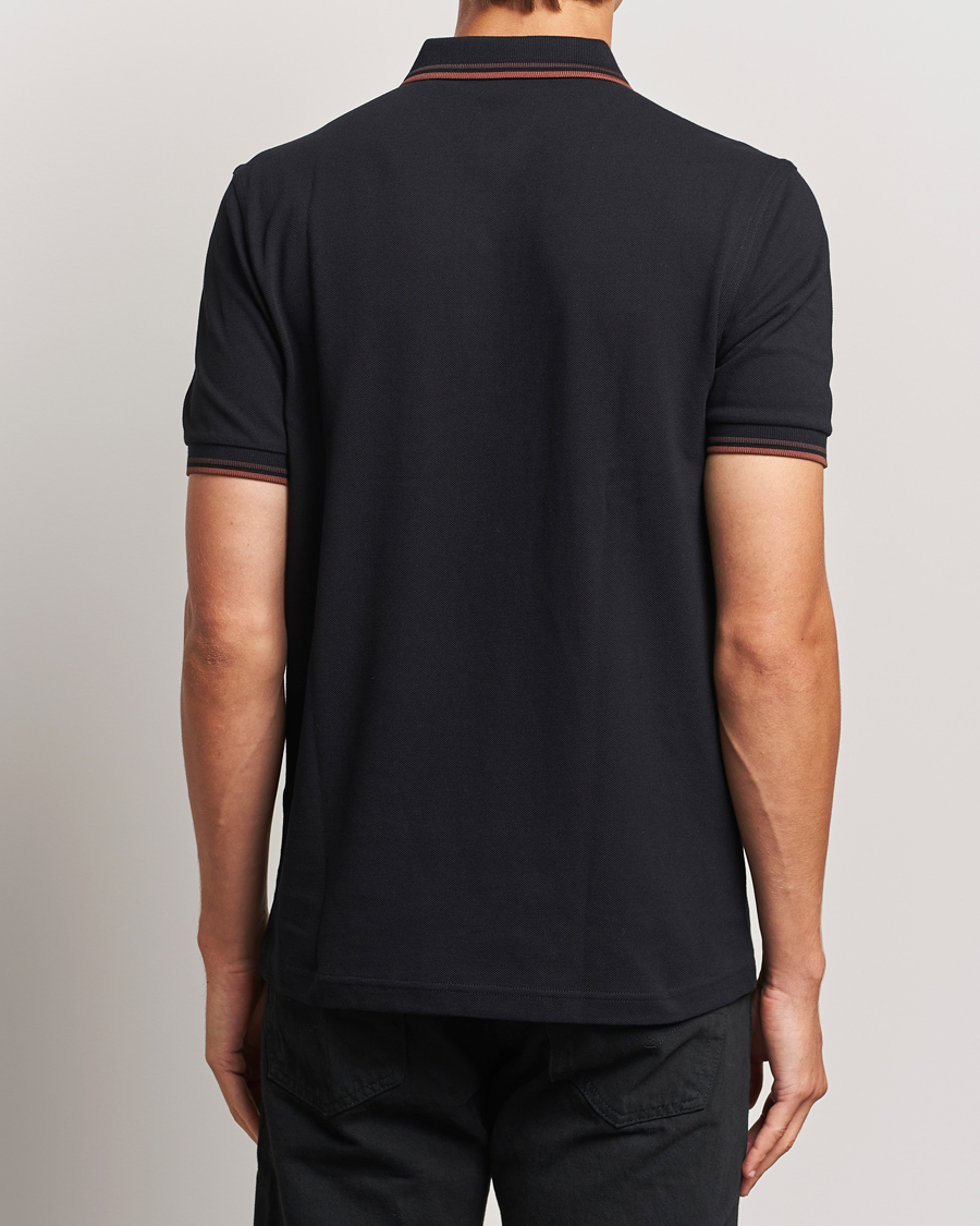 Herr | Pikéer | Fred Perry | Twin Tipped Shirt Black