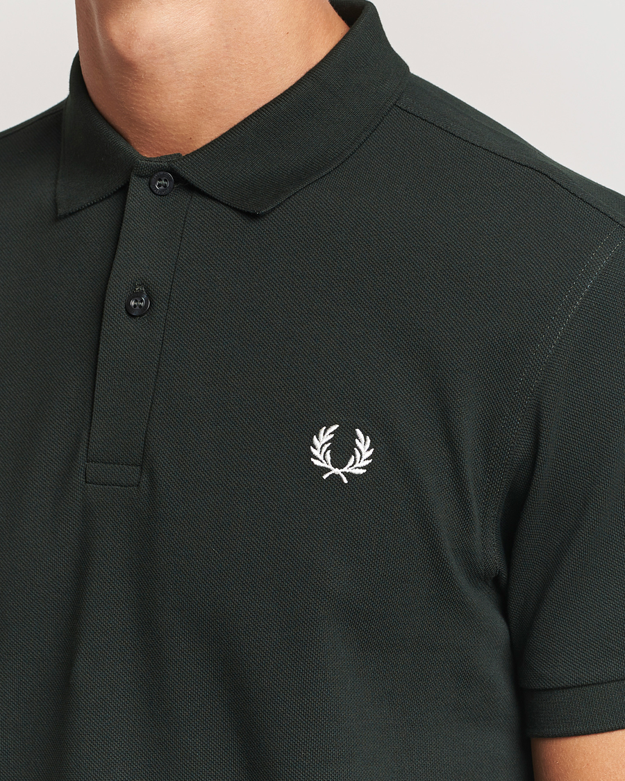 Herr | Pikéer | Fred Perry | Plain Polo Shirt Night Green