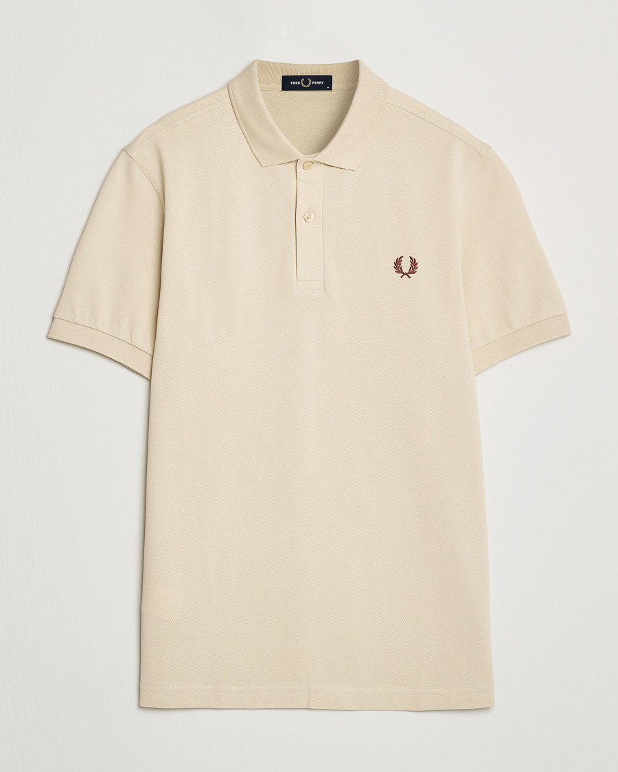 Herr | Pikéer | Fred Perry | Plain Polo Shirt Oatmeal