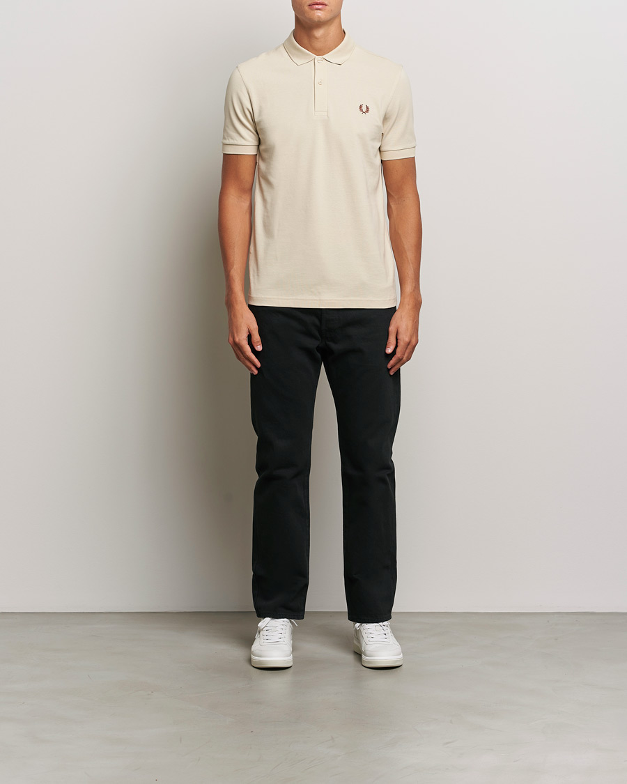 Herr | Pikéer | Fred Perry | Plain Polo Shirt Oatmeal