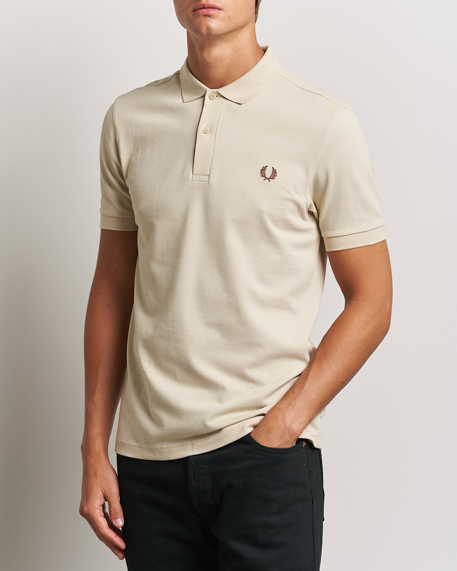 Herr | Pikéer | Fred Perry | Plain Polo Shirt Oatmeal