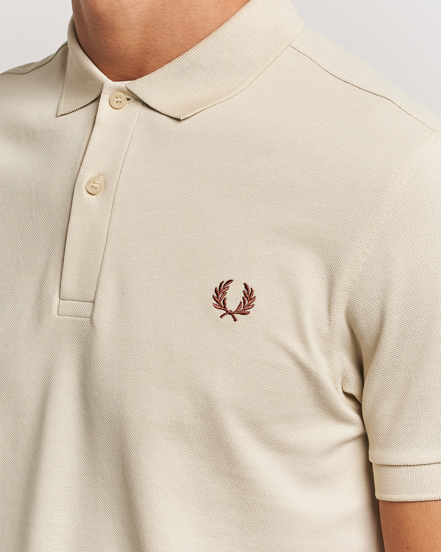 Herr | Pikéer | Fred Perry | Plain Polo Shirt Oatmeal