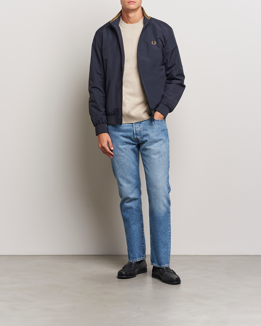 Herr | Jackor | Fred Perry | Brentham Jacket Navy