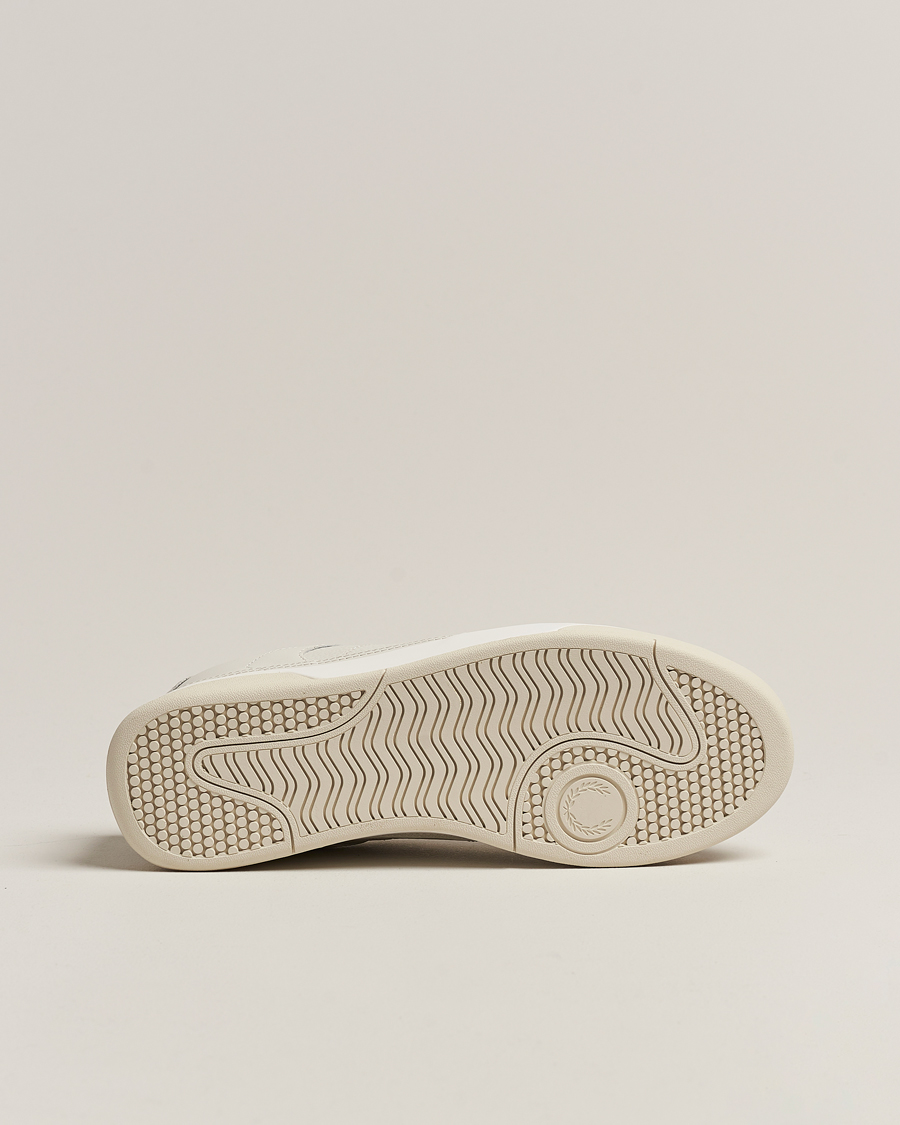 Herr | Fred Perry B300 Textured Leather Sneaker White | Fred Perry | B300 Textured Leather Sneaker White