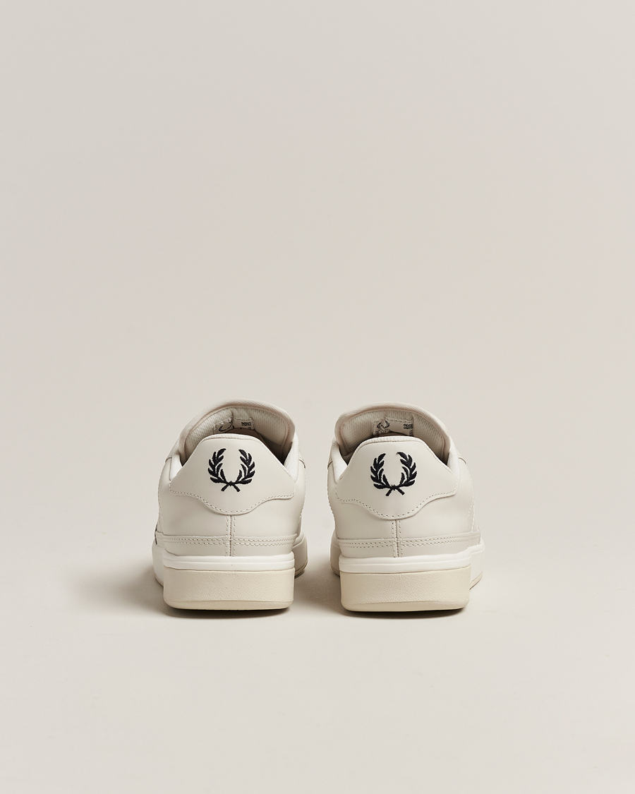 Herr | Fred Perry B300 Textured Leather Sneaker White | Fred Perry | B300 Textured Leather Sneaker White