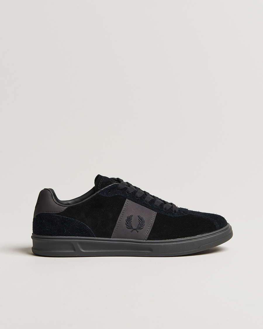 Herr | Fred Perry B4 Suede Sneaker Black | Fred Perry | B4 Suede Sneaker Black