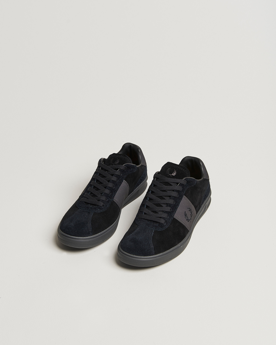 Herr | Fred Perry B4 Suede Sneaker Black | Fred Perry | B4 Suede Sneaker Black