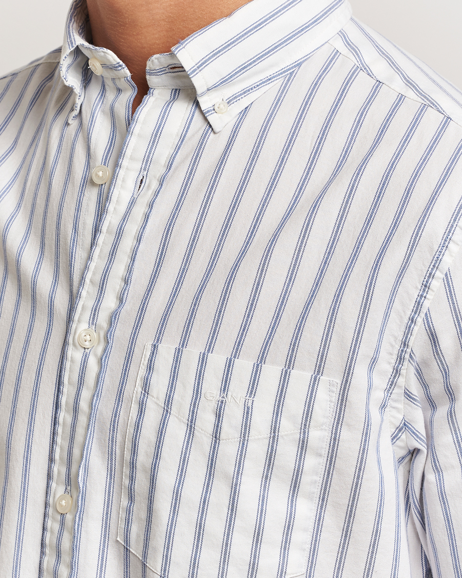 Herr | Skjortor | GANT | Archive Oxford Stripe Shirt Egg Shell