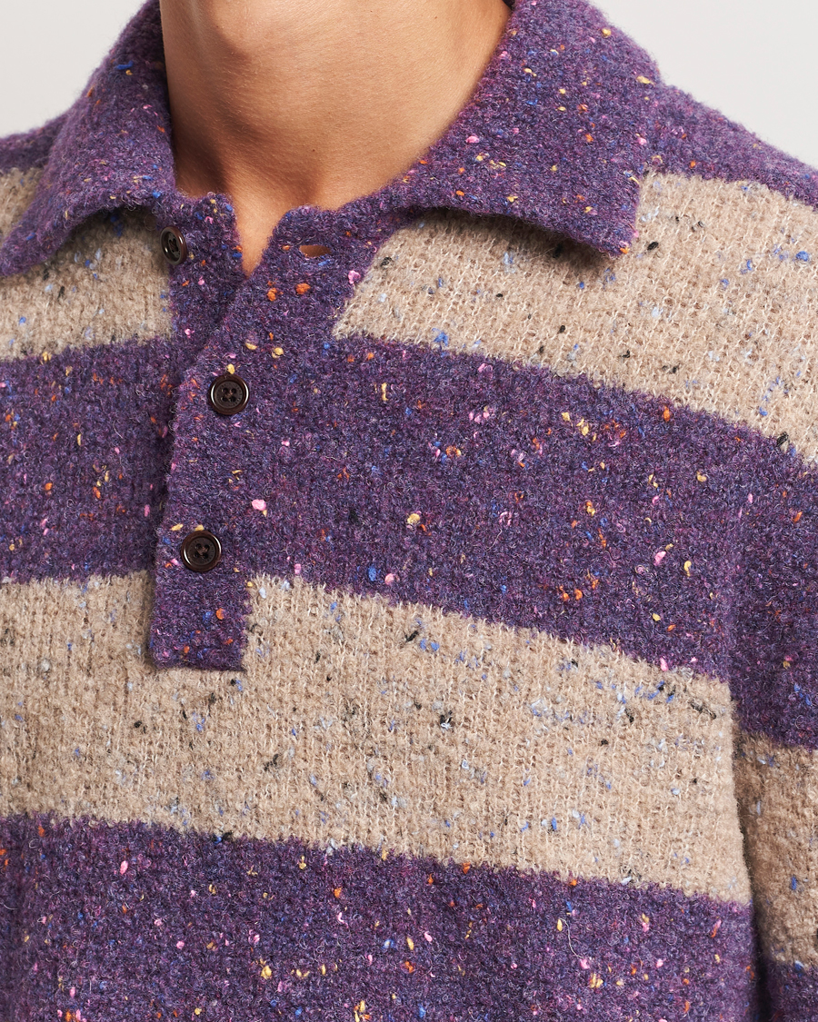 Herr | Tröjor | GANT | Barstriped Rugger Deep Plum