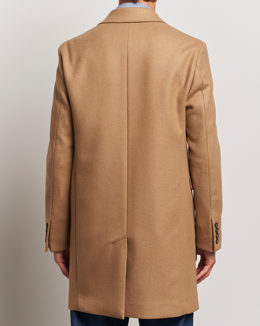 Herr | Jackor | GANT | Classic Wool Coat Mustard Beige