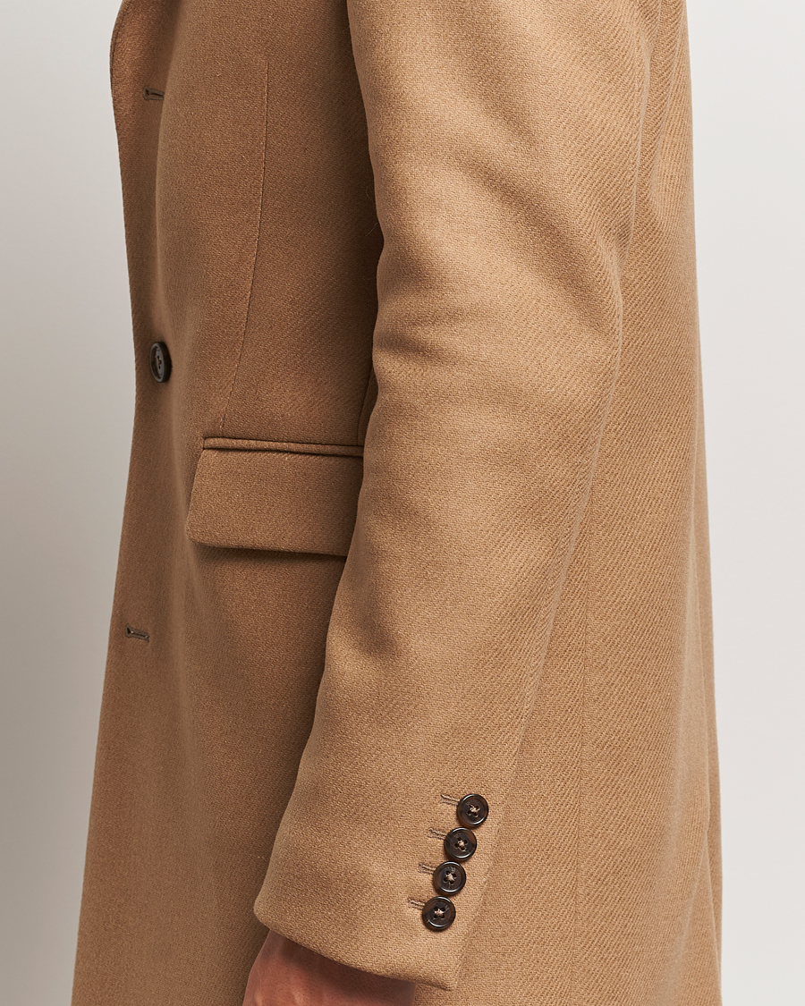 Herr | Jackor | GANT | Classic Wool Coat Mustard Beige