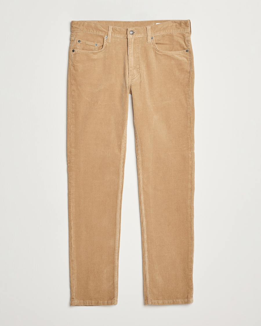 Herr | Byxor | Gant | Cord 5-Pocket Jeans Dark Khaki